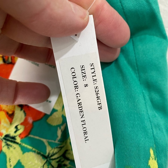 NWT Eric Signature Floral Bird Pencil Skirt size 8 - Picture 7 of 10